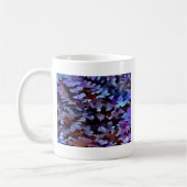 Mug Abrégé sur feuillage dans des tons bleus et lilas (Gauche)
