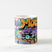 Mug Abrégé sur frais art de rue de graffiti (Centre)