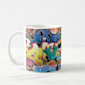 Mug Abrégé sur frais art de rue de graffiti (Gauche)