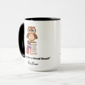 Mug "Abri pour une bonne lecture !" Référencement (Devant gauche)