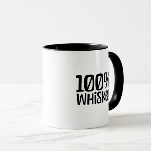 Mug Absolute Holiday Truth: 100% Whiskey Statement (Devant droit)