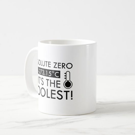Mug Absolute Zero C'est le plus frais (Devant gauche)
