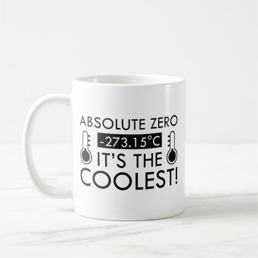 Mug Absolute Zero C'est le plus frais (Gauche)