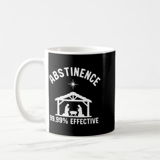 Mug Abstinence 99.99 Percent Effective Nativity Christ (Gauche)