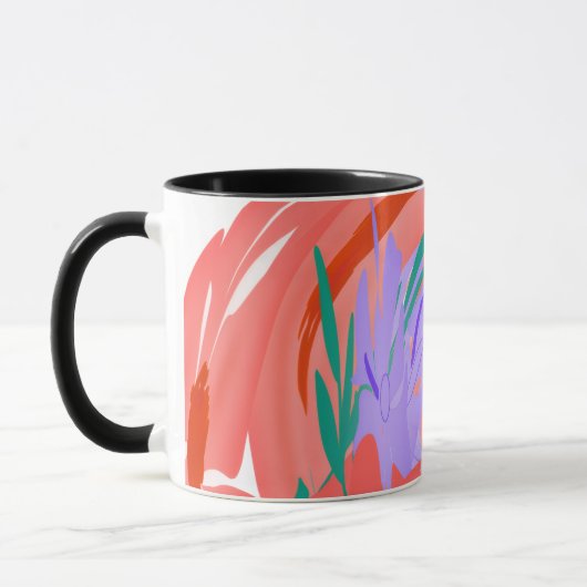 Mug Abstract Blooms: A Splash of Color (Gauche)