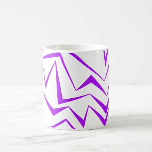 Mug Abstract, bold, vibrant geometric zigzag pattern (Centre)
