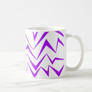 Mug Abstract, bold, vibrant geometric zigzag pattern