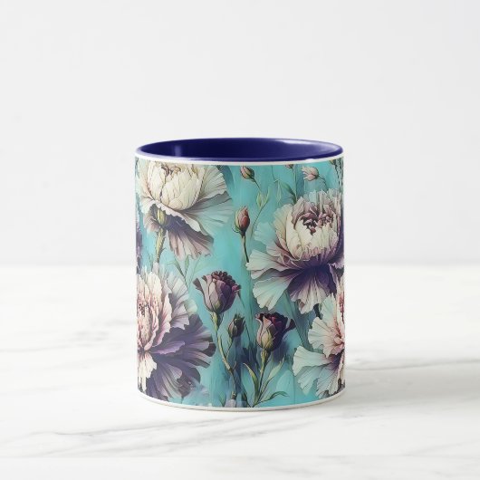 Mug Abstract carnations pattern design 1 (Centre)