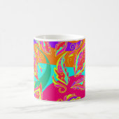 Mug abstract,color,pattern, indian,mandala,pink, (Centre)