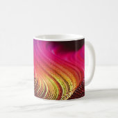 Mug Abstract colorful digital landscape with flowing p (Devant droit)