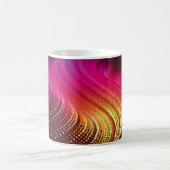 Mug Abstract colorful digital landscape with flowing p (Centre)