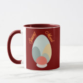 Mug Abstract Easter Egg – Modern Art - caneca (Gauche)
