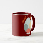 Mug Abstract Easter Egg – Modern Art - caneca (Devant droit)