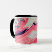 Mug Abstract elegant fluide marble liquide (Devant gauche)