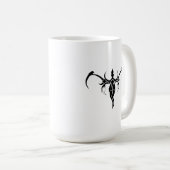Mug Abstract Elephant black and white tribal design (Devant droit)