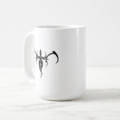 Mug Abstract Elephant black and white tribal design (Devant gauche)