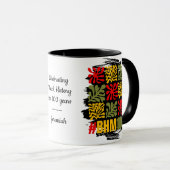 Mug Abstract Floral 100 Centennial Black History Month (Devant droit)