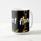 Mug Abstract Floral Art Design | Modern Flower (Devant droit)