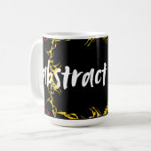 Mug Abstract Floral Art Design | Modern Flower (Devant gauche)