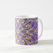 Mug Abstract floral pattern. geometry, mandala design (Devant droit)