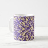 Mug Abstract floral pattern. geometry, mandala design (Devant gauche)