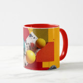 Mug Abstract geometric colorful composition  (Devant droit)