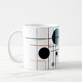 Mug Abstract Geometric Modern Minimalist Lines (Gauche)