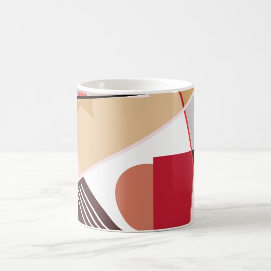 Mug Abstract geometric pattern, silk scarf shawl desi (Centre)