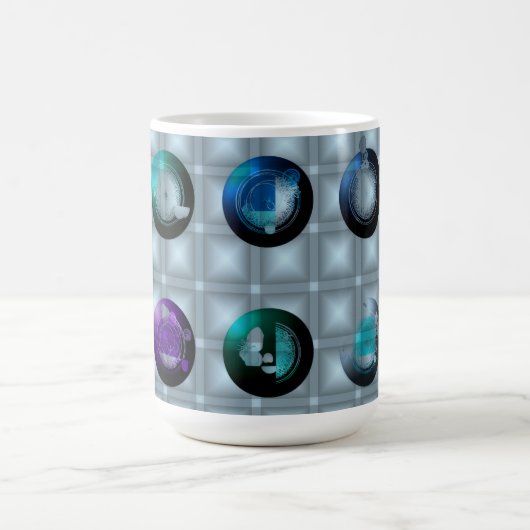 Mug Abstract Geometric Pattern Wall clock  (Centre)