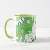Mug Abstract Green Shapes & Contemporary Style (Gauche)