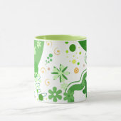 Mug Abstract Green Shapes & Contemporary Style (Centre)