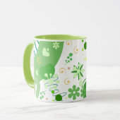 Mug Abstract Green Shapes & Contemporary Style (Devant gauche)