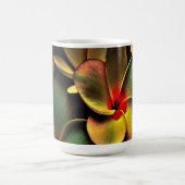 Mug Abstract Green Yellow Red Fractal Art Flower (Centre)