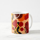 Mug Abstract Hand Drawing Geometric Shapes Brush Strok (Devant droit)