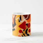 Mug Abstract Hand Drawing Geometric Shapes Brush Strok (Centre)