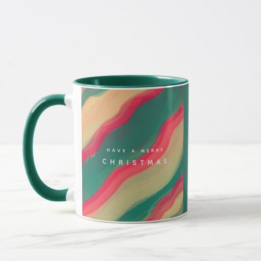 Mug Abstract Hand Painted Pattern (Gauche)