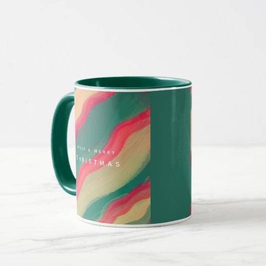 Mug Abstract Hand Painted Pattern (Devant gauche)
