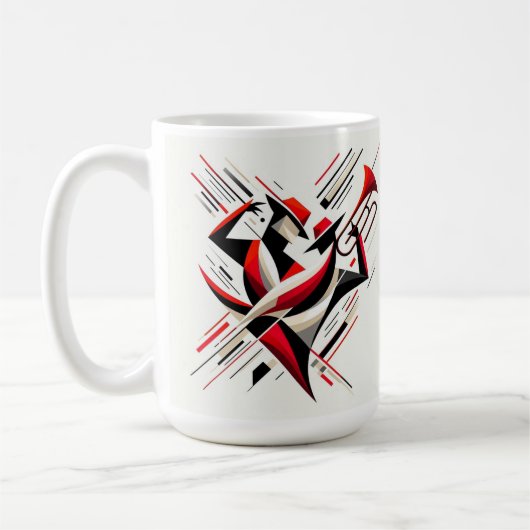 Mug Abstract Jazz Trombone Couple (Gauche)