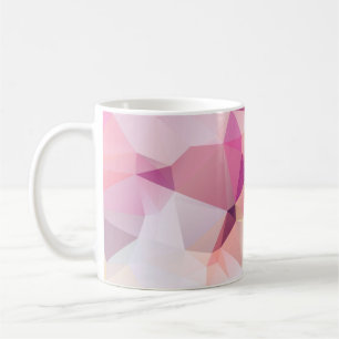 Mug Abstract low poly background, geometry triangle, m