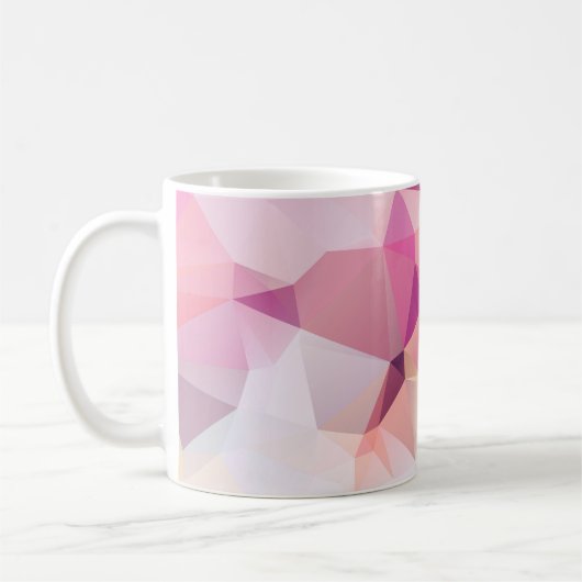 Mug Abstract low poly background, geometry triangle, m (Gauche)