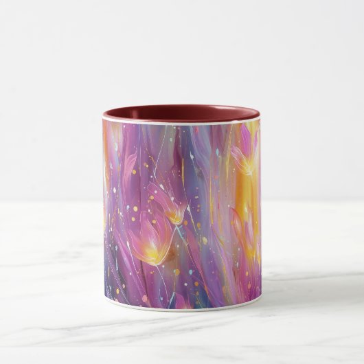 Mug Abstract luminous floral explosion (Centre)