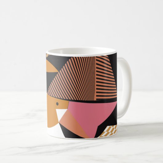 Mug Abstract modern triangles background pattern illus (Devant droit)