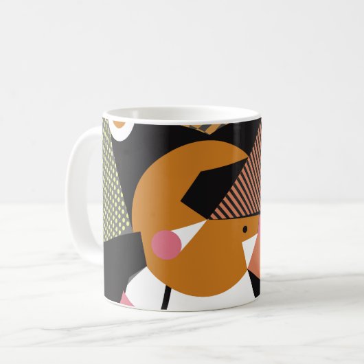 Mug Abstract modern triangles background pattern illus (Devant gauche)