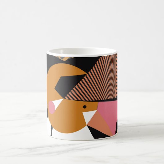 Mug Abstract modern triangles background pattern illus (Centre)