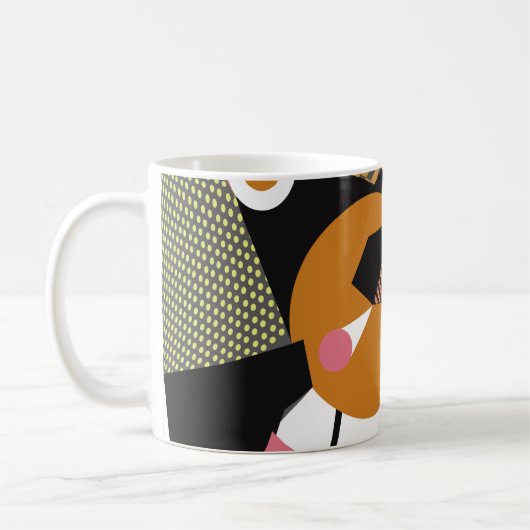 Mug Abstract modern triangles background pattern illus (Gauche)