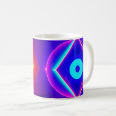 Mug Abstract Neon Geometric Mug-Modern Bold Neon Shape (Devant droit)