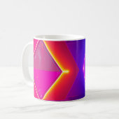 Mug Abstract Neon Geometric Mug-Modern Bold Neon Shape (Devant gauche)