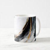 Mug Abstract oil texture background. Paint on canvas. (Devant droit)