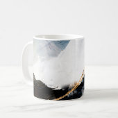 Mug Abstract oil texture background. Paint on canvas. (Devant gauche)