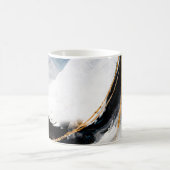 Mug Abstract oil texture background. Paint on canvas. (Centre)